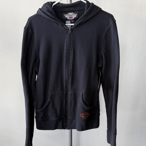 Harley-Davidson Tops - Harley-Davidson Zip Hoodie Size Large Tall